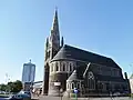 St Mark's Church, Leicester, 1869–72 by Ewan Christian, view of the north side, the one-bay western extension of 1903–4 by E.C. Shearman (1859–1939) can be seen on the right[125]