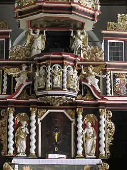 Altar and pulpit (detail)