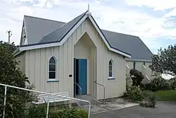 The entrance to St. Paul's Presbyterian Church