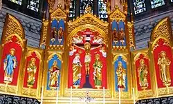 The reredos in St Stephen's Church, Bournemouth.