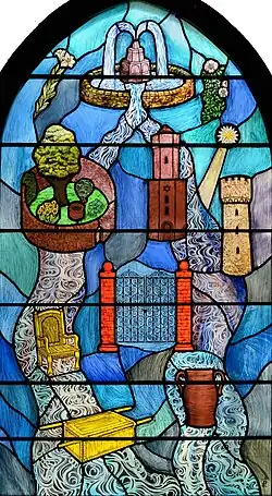 Stained-glass window by Paul Quail