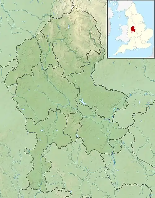 Tixall Wide is located in Staffordshire