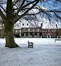 Stapleton green in the snow.