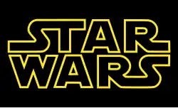 The Star Wars logo, consisting of the words "Star Wars" in stylized capital letters