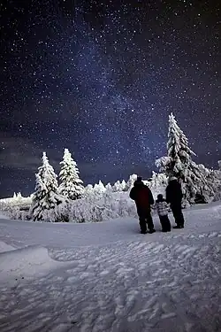 Milky Way galaxy in Trysil