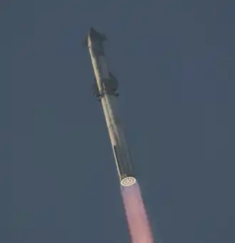 Launch of IFT-2, the second Starship flight of the year and first to reach stage separation