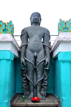 The Temples and the Gomateshwara figure at Gomateshwara Hill