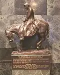 Statue formerly displayed at the Law Society of British Columbia Building, Hornby Street, Vancouver BC, by Ralph Sketch.