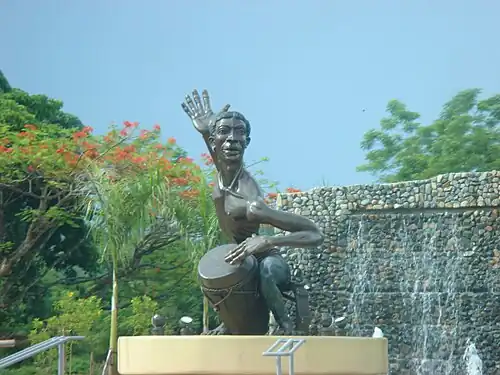 Statue of conguero in Caguas