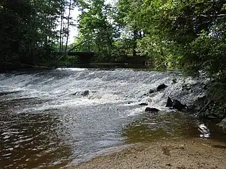 A weir on the Lignon du Forez
