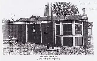 Steiner Depot, Pere Marquette Railroad