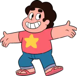 Steven's appearance in Steven Universe