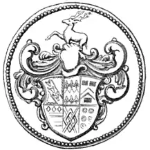 Thomas Stanley (reverse), with his coat of arms, 1562