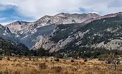 East aspect of Stones Peak, from Moraine Park