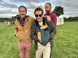 Stornoway backstage at Worthy Earth Festival 2023