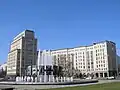 Strausberger Platz with constructivism style building