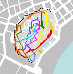 Palatial mosque in Baku is located in Streets in Old City, Baku, Azerbaijan