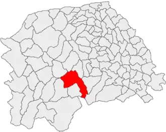 Location in Suceava County