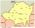 Map of Subotica municipality