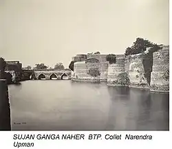 Moat surrounding the Fort wall (Lohagarh Fort)