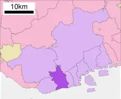 Location of Suma-ku in Kobe