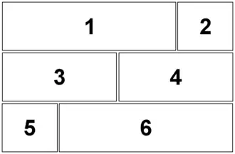 Sunday comic strip panel layout, designed to fill half a newspaper page.