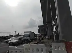 The station under construction 2 months before the completion date.