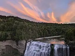 Sunset at Middle Falls