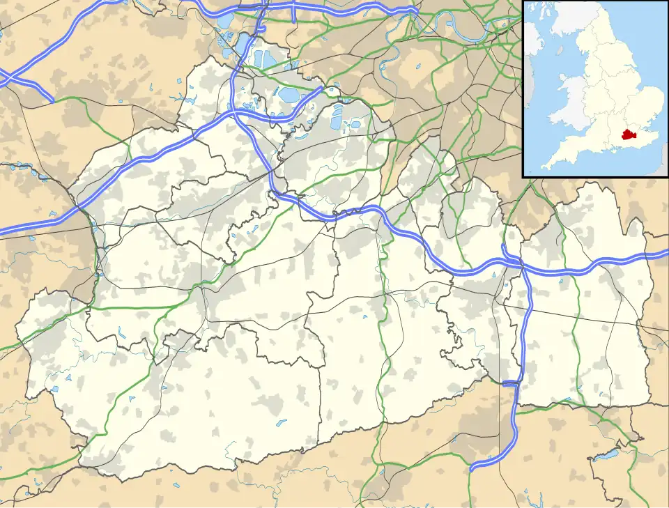 Mytchett is located in Surrey