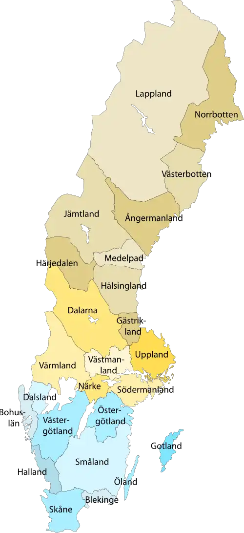 Provinces of Sweden
