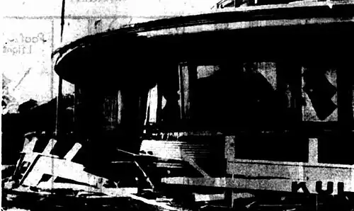 Kulgoa after collision with Kurra-Ba, 1936