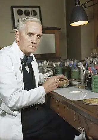 Alexander Fleming (1881–1955), known for the discovery of penicillin and lysozyme