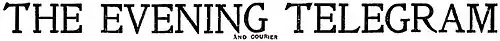 The Evening Telegram and Courier, logo, January 1, 1898