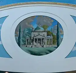 A mural depicting the Temple Of The Four Winds