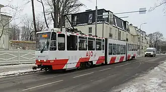 Tatra KT6TM tram at Kadriorg