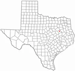 Location of Fairfield, Texas