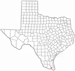 Location of Palm Valley, Texas