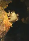 Woman with hat