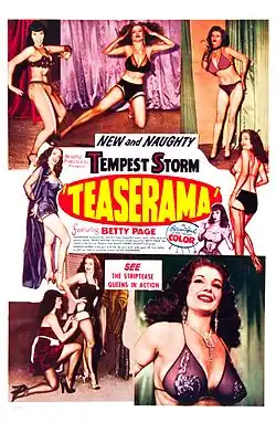 Image 106Teaserama 1955 movie poster, featuring Tempest Storm and Betty Page