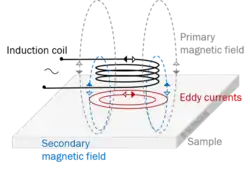 Visualization of Eddy Currens Induction