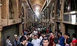 People protesting in Grand Bazar