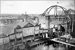 The Takyeh Dowlat adjacent to Emarat-e Bādgīr (the Windcatcher Mansion) in Golestan Palace
