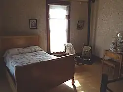 Bedroom in the Niels Petersen House..