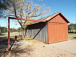1892 tool shed located on the grounds of the Niels Petersen House.