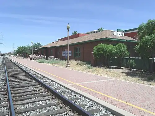 The Tempe Train Depot.