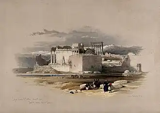 80. Baalbec, looking towards Lebanon.