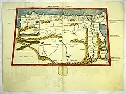 3rd Map of Africa Cyrenaica, Marmarica, Libya, Lower Egypt, and the Thebaid
