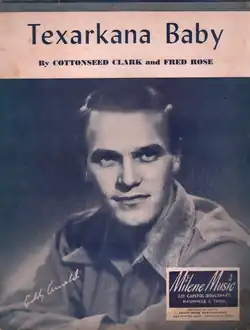 Sheet music for the song "Texarkana Baby"