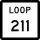 State Highway Loop 211 marker