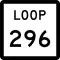 State Highway Loop 296 marker